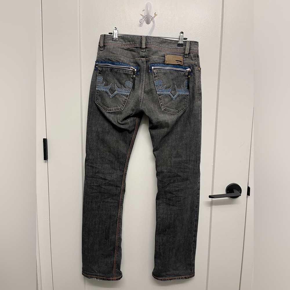 Vintage Diesel Industry Womens Black Washed Jeans